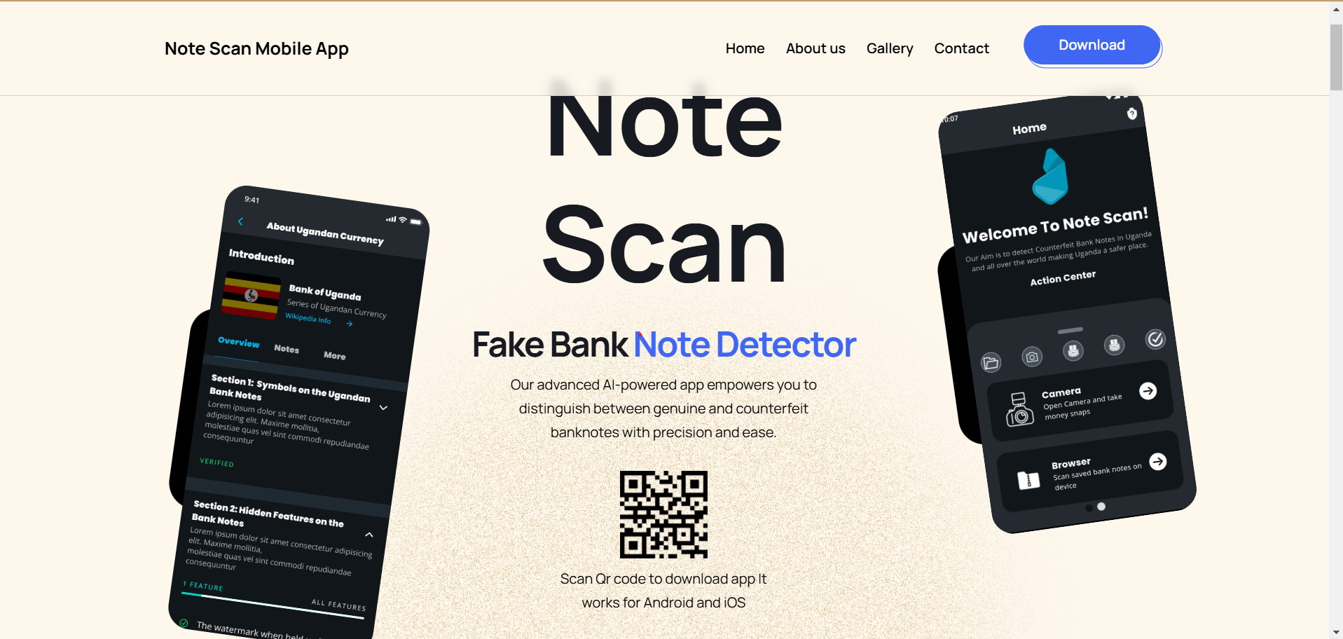 Note Scan App Design